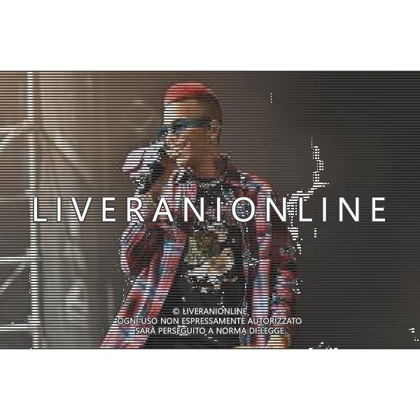 Legnano - Sfera Ebbasta in concerto sul palco del Rugby Sound foto Roberto Garavaglia / AGENZIA ALDO LIVERANI SAS