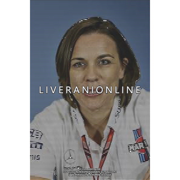 Claire Williams (GBR) Williams Deputy Team Principal in the FIA Press Conference. 06.07.2018. Formula 1 World Championship, Rd 10, British Grand Prix, Silverstone, England, Practice Day. / AGENZIA ALDO LIVERANI SAS - ITALY ONLY EDITORIAL USE ONLY - F1 GP Gran Bretagna INGHILTERRA PROVE LIBERE 06.07.2018