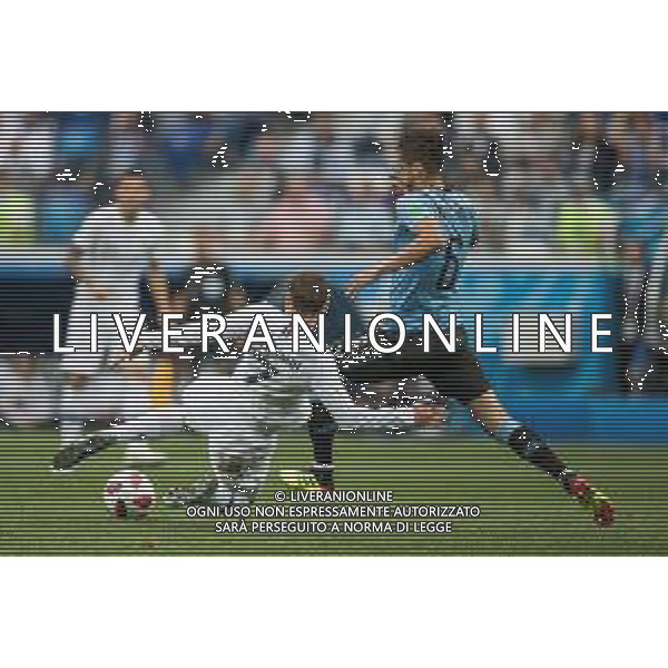 06.07.2018 NIZNY NOWOGROD, NIZHNY NOVGOROD PILKA NOZNA (FOOTBALL) MISTRZOSTWA SWIATA ROSJA 2018 FIFA WORLD CUP RUSSIA 2018 1/4 FINAL CWIERCFINAL URUGWAJ - FRANCJA (URUGUAY-FRANCE) NZ ANTOINE GRIEZMANN RODRIGO BENTANCUR FOTO LUKASZ SKWIOT/CYFRASPORT / NEWSPIX.PL --- Newspix.pl AG ALDO LIVERANI SAS-ONLY ITALY