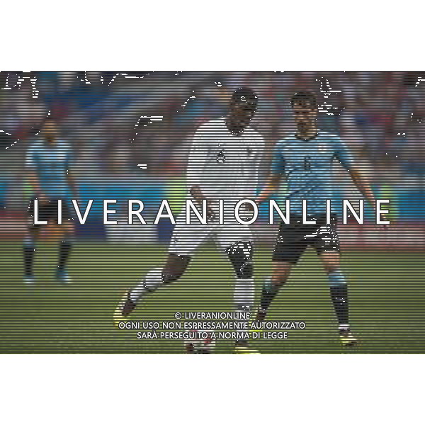 06.07.2018 NIZNY NOWOGROD, NIZHNY NOVGOROD PILKA NOZNA (FOOTBALL) MISTRZOSTWA SWIATA ROSJA 2018 FIFA WORLD CUP RUSSIA 2018 1/4 FINAL CWIERCFINAL URUGWAJ - FRANCJA (URUGUAY-FRANCE) NZ PAUL POGBA FOTO LUKASZ SKWIOT/CYFRASPORT / NEWSPIX.PL --- Newspix.pl AG ALDO LIVERANI SAS-ONLY ITALY