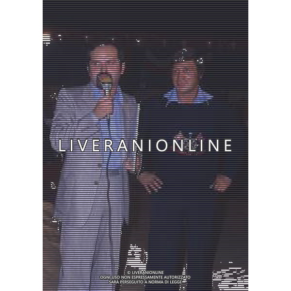 RETROSPETTIVA ARCARI BRUNO PUGILE NELLA FOTO ARCARI BRUNO CON IL SINDACO DI CERNUSCO SUL NAVIGLIO GIUSEPPE COLOMBO AG ALDO LIVERANI SAS