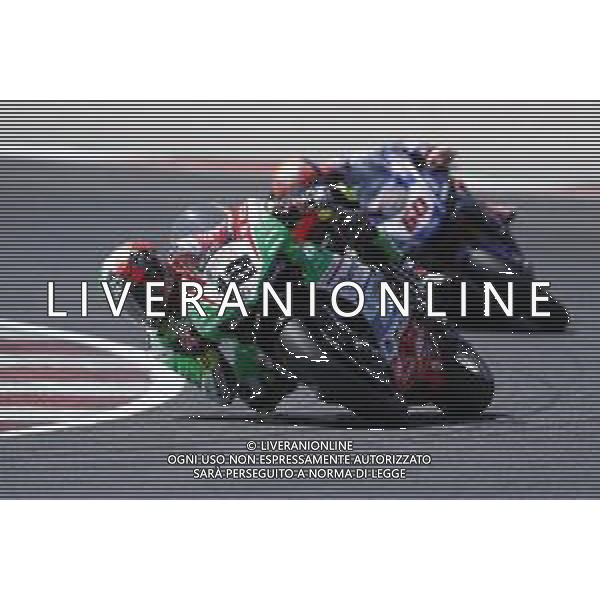 FIM World Superbike Championship Pirelli Riviera di Rimini Round Misano World Circuit Marco Simoncelli Superpole 07/07/2018 nella foto: Xavi Fores (Ducati Panigale R) Michael Van Der Mark (Yamaha YZF R1) ©Claudio Zamagni/Agenzia Aldo Liverani Xavi Fores (Ducati Panigale R) Michael Van Der Mark (Yamaha YZF R1) during superpole FIM World Superbike Championship Pirelli Riviera di Rimini Round at Misano World Circuit Marco Simoncelli 07 July 2018 Photo Credit: Claudio Zamagni/Aldo Liverani Photo Agency