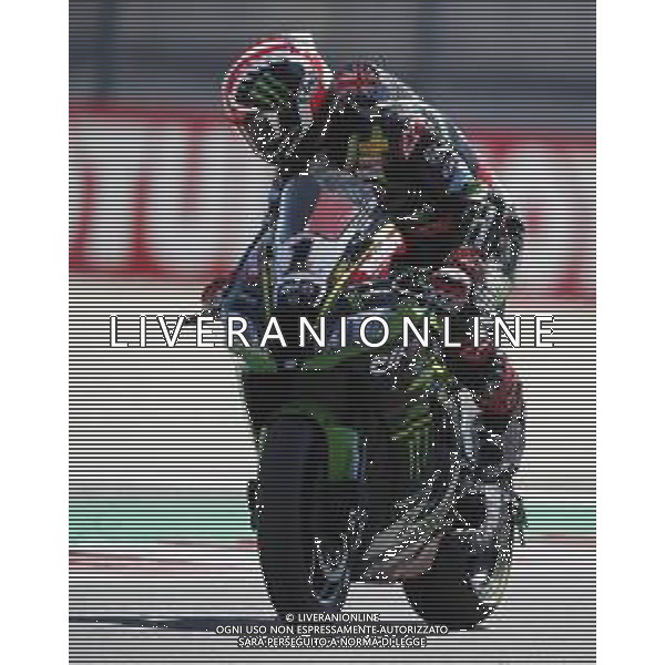 FIM World Superbike Championship Pirelli Riviera di Rimini Round Misano World Circuit Marco Simoncelli Superpole 07/07/2018 nella foto: Jonathan Rea (Kawasaki ZX-10RR) ©Claudio Zamagni/Agenzia Aldo Liverani Jonathan Rea (Kawasaki ZX-10RR) during superpole FIM World Superbike Championship Pirelli Riviera di Rimini Round at Misano World Circuit Marco Simoncelli 07 July 2018 Photo Credit: Claudio Zamagni/Aldo Liverani Photo Agency