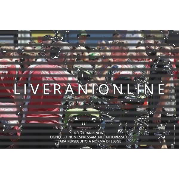 FIM World Superbike Championship Pirelli Riviera di Rimini Round Misano World Circuit Marco Simoncelli Gara 1 07/07/2018 nella foto: Jonathan Rea (Kawasaki ZX-10RR) ©Claudio Zamagni/Agenzia Aldo Liverani Jonathan Rea (Kawasaki ZX-10RR) during Race 1 FIM World Superbike Championship Pirelli Riviera di Rimini Round at Misano World Circuit Marco Simoncelli 07 July 2018 Photo Credit: Claudio Zamagni/Aldo Liverani Photo Agency