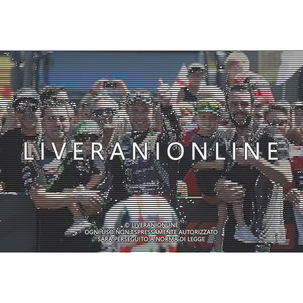 FIM World Superbike Championship Pirelli Riviera di Rimini Round Misano World Circuit Marco Simoncelli Gara 1 07/07/2018 nella foto: Jonathan Rea (Kawasaki ZX-10RR) e il team ©Claudio Zamagni/Agenzia Aldo Liverani Jonathan Rea (Kawasaki ZX-10RR) and his team during Race 1 FIM World Superbike Championship Pirelli Riviera di Rimini Round at Misano World Circuit Marco Simoncelli 07 July 2018 Photo Credit: Claudio Zamagni/Aldo Liverani Photo Agency