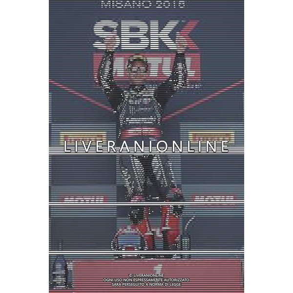 FIM World Superbike Championship Pirelli Riviera di Rimini Round Misano World Circuit Marco Simoncelli Gara 1 07/07/2018 nella foto: Jonathan Rea (Kawasaki ZX-10RR) ©Claudio Zamagni/Agenzia Aldo Liverani Jonathan Rea (Kawasaki ZX-10RR) during Race 1 FIM World Superbike Championship Pirelli Riviera di Rimini Round at Misano World Circuit Marco Simoncelli 07 July 2018 Photo Credit: Claudio Zamagni/Aldo Liverani Photo Agency