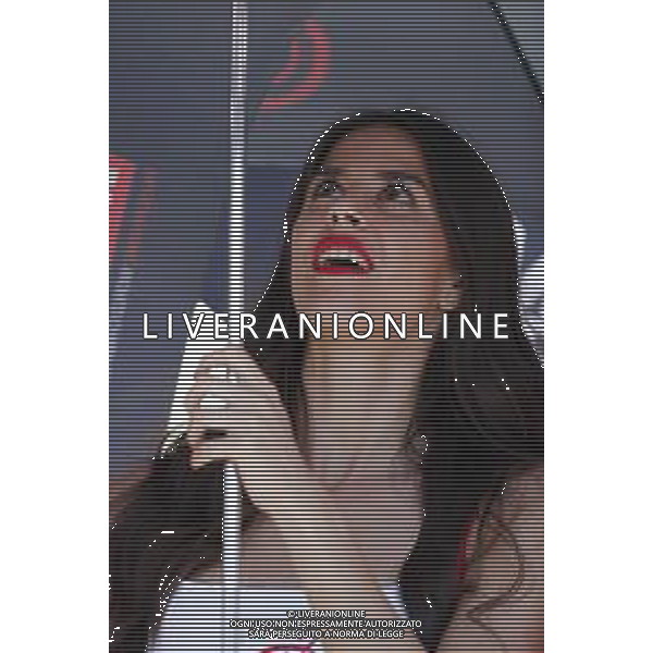 FIM World Superbike Championship Pirelli Riviera di Rimini Round Misano World Circuit Marco Simoncelli Gara 1 07/07/2018 nella foto: ombrellina ©Claudio Zamagni/Agenzia Aldo Liverani umbrella girl during Race 1 FIM World Superbike Championship Pirelli Riviera di Rimini Round at Misano World Circuit Marco Simoncelli 07 July 2018 Photo Credit: Claudio Zamagni/Aldo Liverani Photo Agency