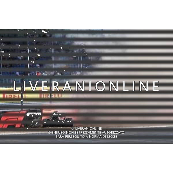 Brendon Hartley (NZL) Scuderia Toro Rosso STR13 crashed in the third practice session. 07.07.2018. Formula 1 World Championship, Rd 10, British Grand Prix, Silverstone, England, Qualifying Day. / AGENZIA ALDO LIVERANI SAS - ITALY ONLY EDITORIAL USE ONLY - F1 GP INGHILTERRA GRAN BRETAGNA PROVE UFFICIALI QUALIFICHE 07.07.2018
