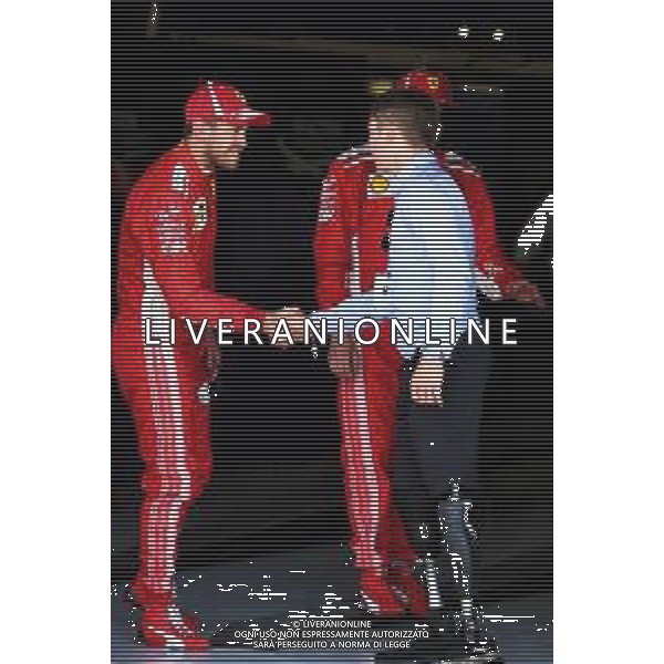 Sebastian Vettel (GER) Ferrari and Kimi Raikkonen (FIN) Ferrari with Billy Monger (GBR) Racing Driver. 07.07.2018. Formula 1 World Championship, Rd 10, British Grand Prix, Silverstone, England, Qualifying Day. / AGENZIA ALDO LIVERANI SAS - ITALY ONLY EDITORIAL USE ONLY - F1 GP INGHILTERRA GRAN BRETAGNA PROVE UFFICIALI QUALIFICHE 07.07.2018