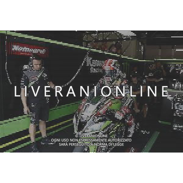 FIM World Superbike Championship Pirelli Riviera di Rimini Round Misano World Circuit Marco Simoncelli prove libere 2 06/07/2018 nella foto: Jonathan Rea (Kawasaki ZX-10RR) ©Claudio Zamagni/Agenzia Aldo Liverani Jonathan Rea (Kawasaki ZX-10RR) during free pactice FIM World Superbike Championship Pirelli Riviera di Rimini Round at Misano World Circuit Marco Simoncelli 06 July 2018 Photo Credit: Claudio Zamagni/Aldo Liverani Photo Agency