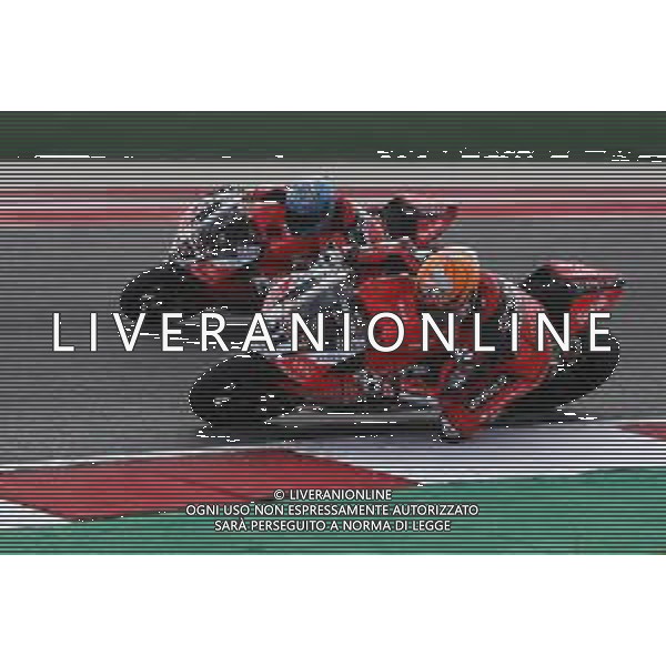 FIM World Superbike Championship Pirelli Riviera di Rimini Round Misano World Circuit Marco Simoncelli Warm up 08/07/2018 nella foto: Michael Ruben Rinaldi (Ducati Panigale R) Marco Melandri (Ducati Panigale R) ©Claudio Zamagni/Agenzia Aldo Liverani Michael Ruben Rinaldi (Ducati Panigale R) Marco Melandri (Ducati Panigale R) during Warm up FIM World Superbike Championship Pirelli Riviera di Rimini Round at Misano World Circuit Marco Simoncelli 08 July 2018 Photo Credit: Claudio Zamagni/Aldo Liverani Photo Agency