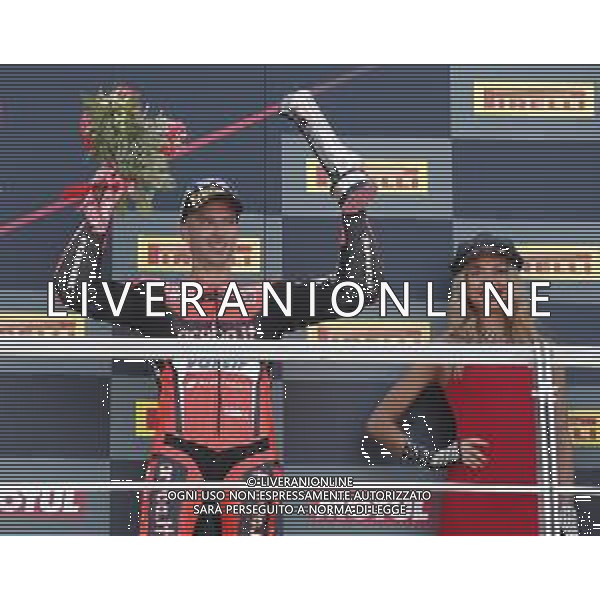 FIM World Superbike Championship Pirelli Riviera di Rimini Round Misano World Circuit Marco Simoncelli Gara 2 08/07/2018 nella foto:Marco Melandri (Ducati Panigale R) ©Claudio Zamagni/Agenzia Aldo Liverani Marco Melandri (Ducati Panigale R) after Race 2 FIM World Superbike Championship Pirelli Riviera di Rimini Round at Misano World Circuit Marco Simoncelli 08 July 2018 Photo Credit: Claudio Zamagni/Aldo Liverani Photo Agency