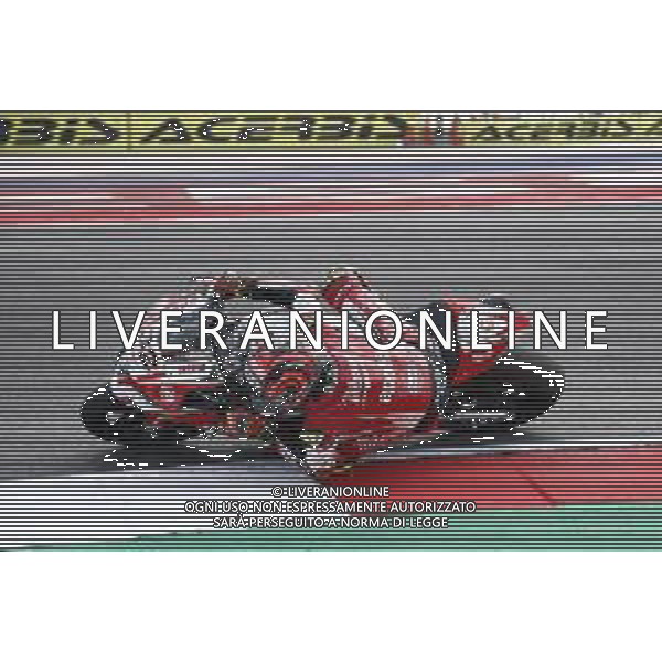 FIM World Superbike Championship Pirelli Riviera di Rimini Round Misano World Circuit Marco Simoncelli Warm up 08/07/2018 nella foto:Lorenzo Savadori (Aprilia RSV RF) ©Claudio Zamagni/Agenzia Aldo Liverani Lorenzo Savadori (Aprilia RSV RF) during Warm up FIM World Superbike Championship Pirelli Riviera di Rimini Round at Misano World Circuit Marco Simoncelli 08 July 2018 Photo Credit: Claudio Zamagni/Aldo Liverani Photo Agency