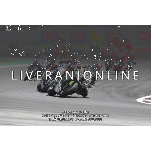 FIM World Superbike Championship Pirelli Riviera di Rimini Round Misano World Circuit Marco Simoncelli Gara 2 08/07/2018 nella foto: Jonathan Rea (Kawasaki ZX-10RR) in testa ©Claudio Zamagni/Agenzia Aldo Liverani Jonathan Rea (Kawasaki ZX-10RR) in first position during Race 2 FIM World Superbike Championship Pirelli Riviera di Rimini Round at Misano World Circuit Marco Simoncelli 08 July 2018 Photo Credit: Claudio Zamagni/Aldo Liverani Photo Agency