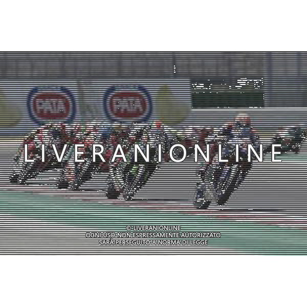 FIM World Superbike Championship Pirelli Riviera di Rimini Round Misano World Circuit Marco Simoncelli Gara 2 08/07/2018 nella foto: Michael Van Der Mark (Yamaha YZF R1) Tom Sykes (Kawasaki ZX-10RR) Marco Melandri (Ducati Panigale R) Lorenzo Savadori (Aprilia RSV RF) ©Claudio Zamagni/Agenzia Aldo Liverani Michael Van Der Mark (Yamaha YZF R1) Tom Sykes (Kawasaki ZX-10RR) Marco Melandri (Ducati Panigale R) Lorenzo Savadori (Aprilia RSV RF) during Race 2 FIM World Superbike Championship Pirelli Riviera di Rimini Round at Misano World Circuit Marco Simoncelli 08 July 2018 Photo Credit: Claudio Zamagni/Aldo Liverani Photo Agency