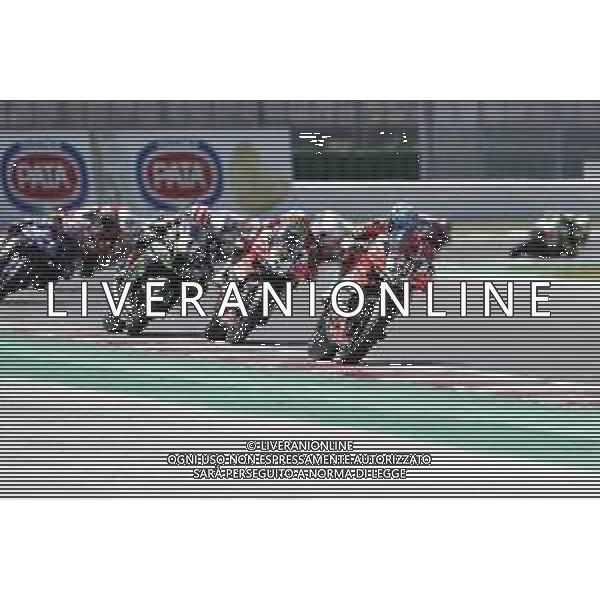 FIM World Superbike Championship Pirelli Riviera di Rimini Round Misano World Circuit Marco Simoncelli Gara 2 08/07/2018 nella foto: Marco Melandri (Ducati Panigale R) ©Claudio Zamagni/Agenzia Aldo Liverani Marco Melandri (Ducati Panigale R) during Race 2 FIM World Superbike Championship Pirelli Riviera di Rimini Round at Misano World Circuit Marco Simoncelli 08 July 2018 Photo Credit: Claudio Zamagni/Aldo Liverani Photo Agency