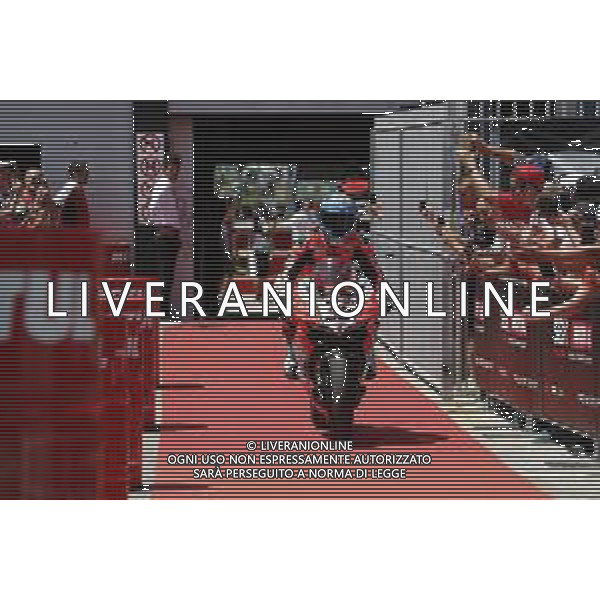 FIM World Superbike Championship Pirelli Riviera di Rimini Round Misano World Circuit Marco Simoncelli Gara 2 08/07/2018 nella foto: Marco Melandri (Ducati Panigale R) ©Claudio Zamagni/Agenzia Aldo Liverani Marco Melandri (Ducati Panigale R) after Race 2 FIM World Superbike Championship Pirelli Riviera di Rimini Round at Misano World Circuit Marco Simoncelli 08 July 2018 Photo Credit: Claudio Zamagni/Aldo Liverani Photo Agency