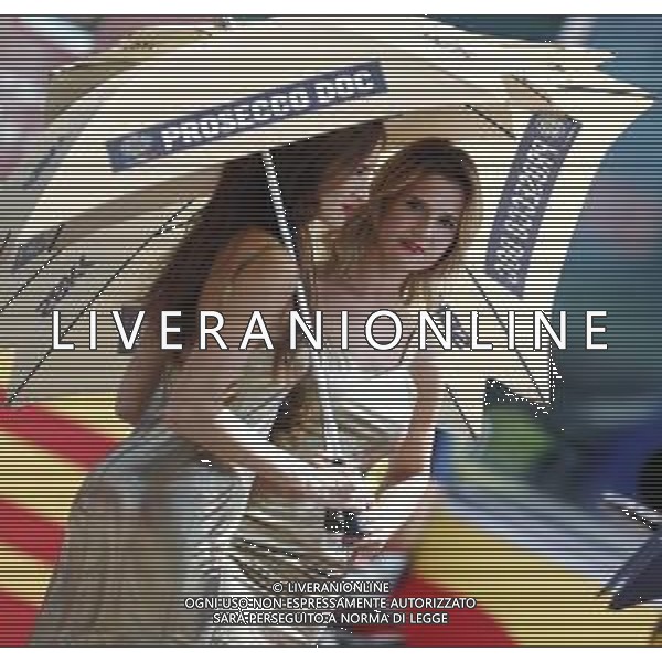 FIM World Superbike Championship Pirelli Riviera di Rimini Round Misano World Circuit Marco Simoncelli Gara 2 08/07/2018 nella foto: ombrelline ©Claudio Zamagni/Agenzia Aldo Liverani umbrella girls during Race 2 FIM World Superbike Championship Pirelli Riviera di Rimini Round at Misano World Circuit Marco Simoncelli 08 July 2018 Photo Credit: Claudio Zamagni/Aldo Liverani Photo Agency