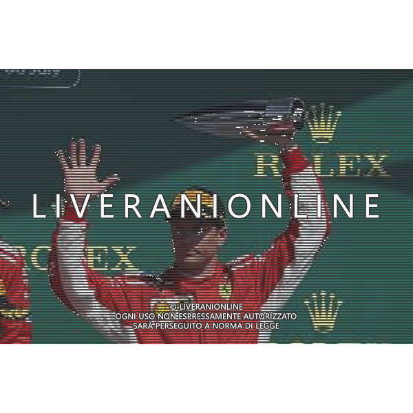 3rd place Kimi Raikkonen (FIN) Ferrari SF71H. 08.07.2018. Formula 1 World Championship, Rd 10, British Grand Prix, Silverstone, England, Race Day. / AGENZIA ALDO LIVERANI SAS - ITALY ONLY EDITORIAL USE ONLY - F1 Gp Inghilterra Gran Bretagna Gara 08-07-2018