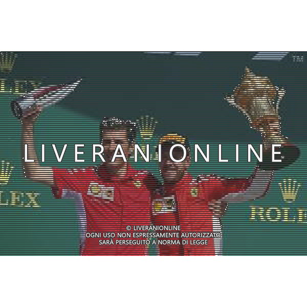 1st place Sebastian Vettel (GER) Ferrari SF71H. 08.07.2018. Formula 1 World Championship, Rd 10, British Grand Prix, Silverstone, England, Race Day. / AGENZIA ALDO LIVERANI SAS - ITALY ONLY EDITORIAL USE ONLY - F1 Gp Inghilterra Gran Bretagna Gara 08-07-2018