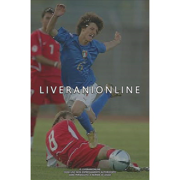 PONTEDERA 03/05/2005 CAMPIONATO EUROPEO UNDER17 ITALIA-TURCHIA NELLA FOTO: GRECO E ERKIN FOTO GIANNI NUCCI/AG. ALDO LIVERANI