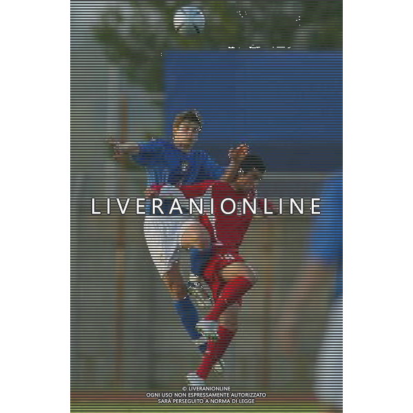 PONTEDERA 03/05/2005 CAMPIONATO EUROPEO UNDER17 ITALIA-TURCHIA NELLA FOTO: GRECO E TEVFIK FOTO GIANNI NUCCI/AG. ALDO LIVERANI