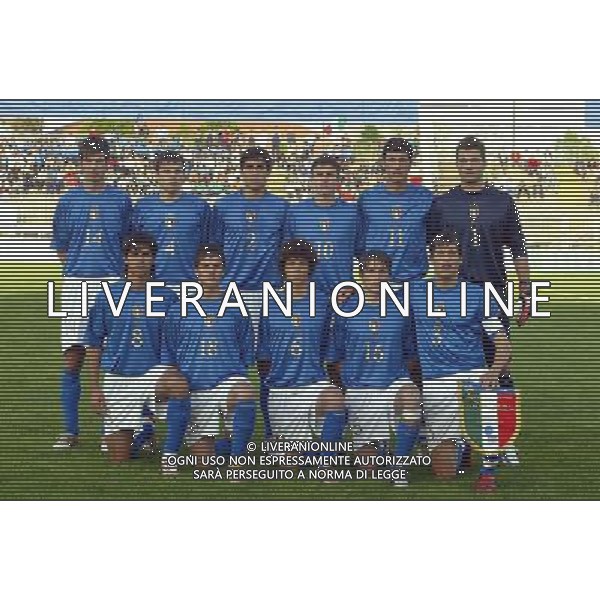 PONTEDERA 03/05/2005 CAMPIONATO EUROPEO UNDER17 ITALIA-TURCHIA NELLA FOTO: ITALIA FOTO GIANNI NUCCI/AG. ALDO LIVERANI