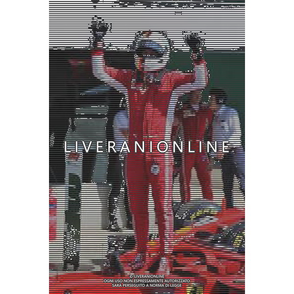 Race winner Sebastian Vettel (GER) Ferrari SF71H celebrates in parc ferme. 08.07.2018. Formula 1 World Championship, Rd 10, British Grand Prix, Silverstone, England, Race Day. / AGENZIA ALDO LIVERANI SAS - ITALY ONLY EDITORIAL USE ONLY - F1 Gp Inghilterra Gran Bretagna Gara 08.07.2018