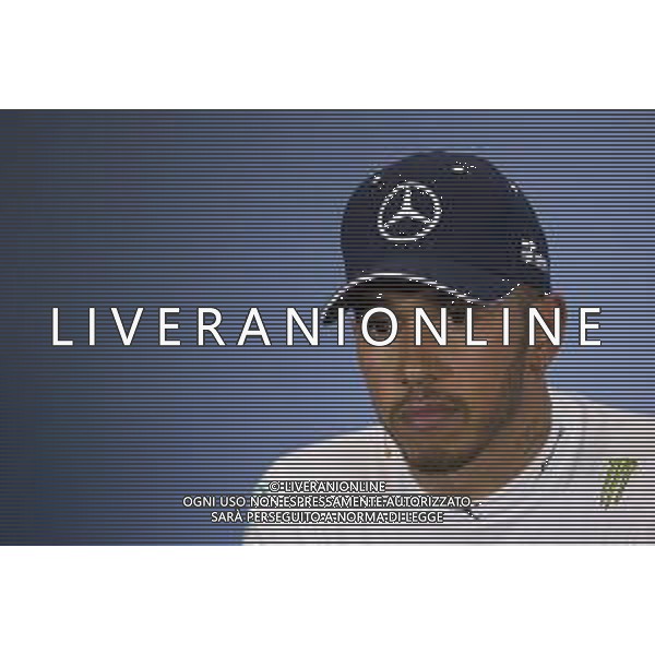 Lewis Hamilton (GBR) Mercedes AMG F1 in the post race FIA Press Conference. 08.07.2018. Formula 1 World Championship, Rd 10, British Grand Prix, Silverstone, England, Race Day. / AGENZIA ALDO LIVERANI SAS - ITALY ONLY EDITORIAL USE ONLY - F1 Gp Inghilterra Gran Bretagna Gara 08.07.2018
