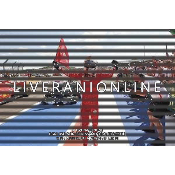 Race winner Sebastian Vettel (GER) Ferrari celebrates in parc ferme. 08.07.2018. Formula 1 World Championship, Rd 10, British Grand Prix, Silverstone, England, Race Day. / AGENZIA ALDO LIVERANI SAS - ITALY ONLY EDITORIAL USE ONLY - F1 Gp Inghilterra Gran Bretagna Gara 08.07.2018