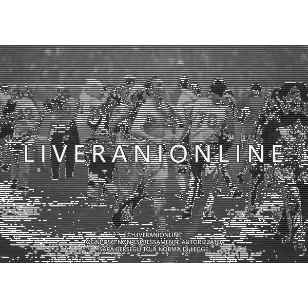 06-03-1991 MILANO- COPPA DEI CAMPIONI MILAN MARSIGLIA 1-1 NELLA FOTO JEAN PIERRE PAPIN AG ALDO LIVERANI SAS
