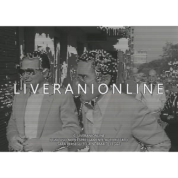 1980 MILANO -VIA FILIPPETTI LEGA CALCIO PROCESSO AL CALCIO SCOMMESSE NELLA FOTO GIANNI DI MARZIO CON IL PRESIDENTE DEL GENOA FOSSATI RENZO AG ALDO LIVERANI SAS