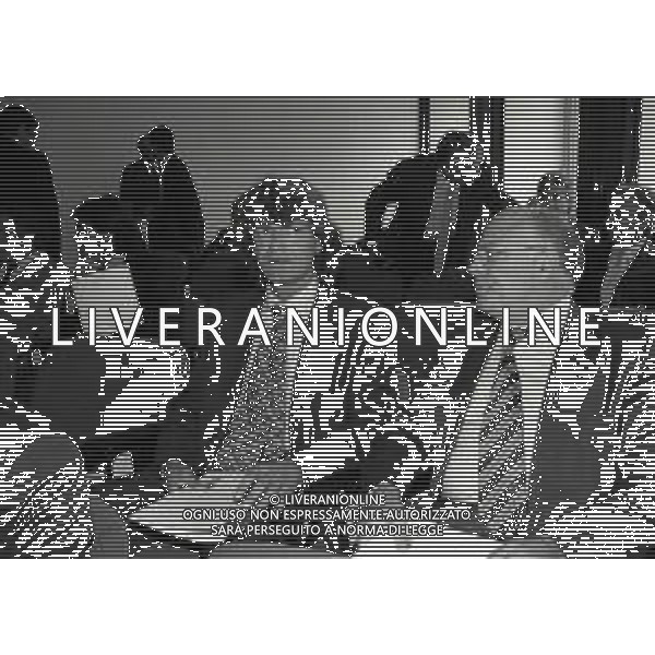1994 MILANO RIUNIONE PRESIDENTI IN LEGA NELLA FOTO GIANCARLO ANTOGNONI E LUCIANO LUNA AG ALDO LIVERANI SAS