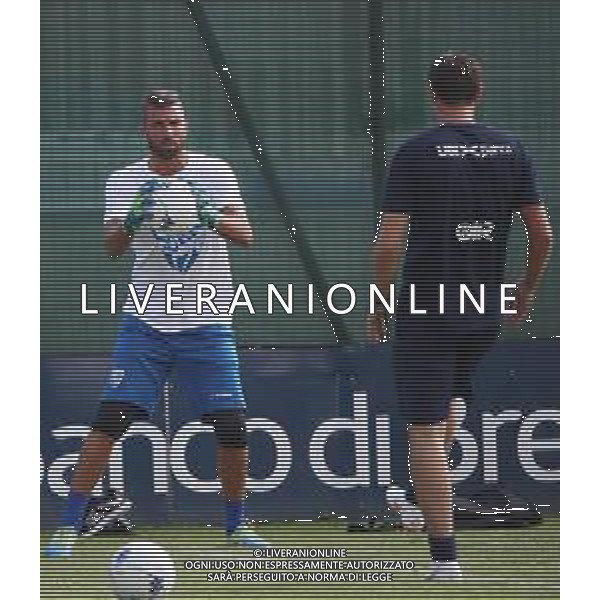 Enrico Alfonso, raduno e primo allenamento Brescia Calcio ,Brescia 11 luglio 2018. Ph Fotolive Simone e Filippo Venezia / AGENZIA ALDO LIVERANI SAS - Raduno e primo allenamento Brescia Calcio 11.07.2018