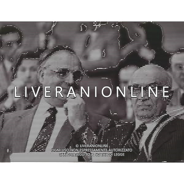RETROSPETTIVA AMINTORE FANFANI POLITICO NELLA FOTO AMINTORE FANFANI CON HELMUT KOHL AG ALDO LIVERANI SAS