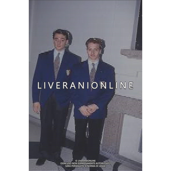 RETROSPETTIVA JURY ALESSANDRO DIMITRI CHECHI GINNASTA ITALIANO 1990 NELLA FOTO JURY CHECHI CON BORIS PRETI AG ALDO LIVERANI SAS
