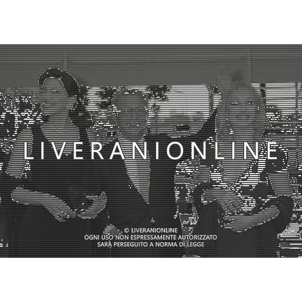 1995 MILANO CONSEGNA DEI TELEGATTI NELLA FOTO MELBA RUFFO DI CALABRIA-LUCIANO RISPOLI-RITA FORTE AG ALDO LIVERANI SAS