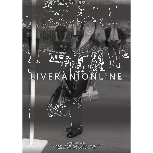 1995 MILANO CONSEGNA DEI TELEGATTI NELLA FOTO GIORGIA AG ALDO LIVERANI SAS