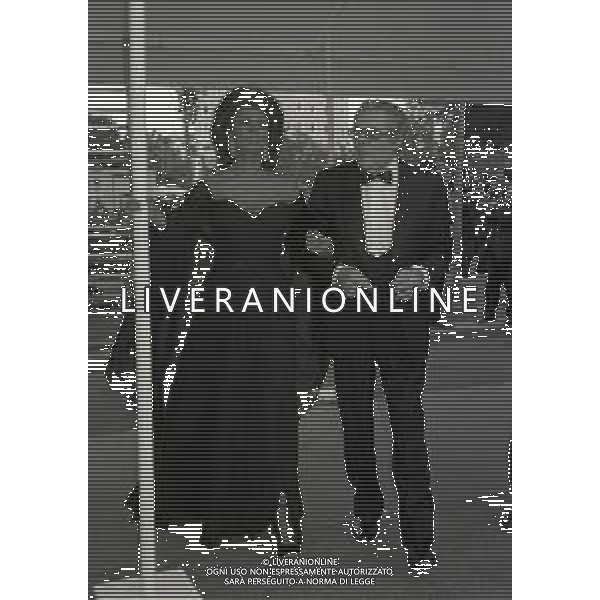 1995 MILANO CONSEGNA DEI TELEGATTI NELLA FOTO MARCELLO MASTROIANNI E SOPHIA LOREN AG ALDO LIVERANI SAS