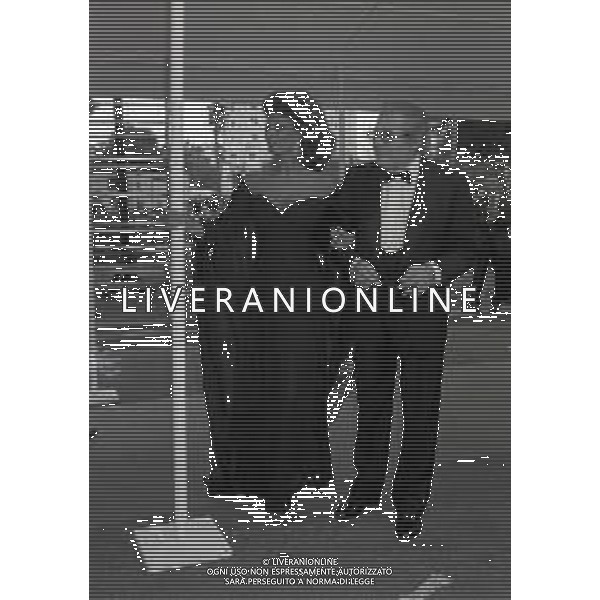 1995 MILANO CONSEGNA DEI TELEGATTI NELLA FOTO MARCELLO MASTROIANNI E SOPHIA LOREN AG ALDO LIVERANI SAS