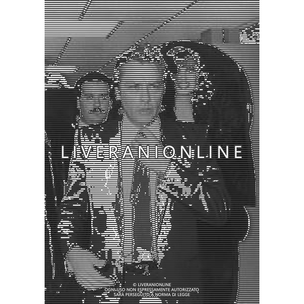 ALAIN DELON, attore cinematografico francese - RETROSPETTIVA nella foto ospite della programma Tv \' Pentathlon\' nel 1986 ©ARCHIVIO / AGENZIA ALDO LIVERANI SAS