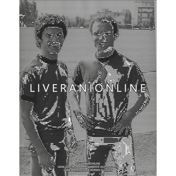 RETROSPETTIVA MORENO ROGGI CALCIATORE E DIRIGENTE SPORTIVO NELLA FOTO MORENO ROGGI CON FRANCESCO ROCCA AG ALDO LIVERANI SAS