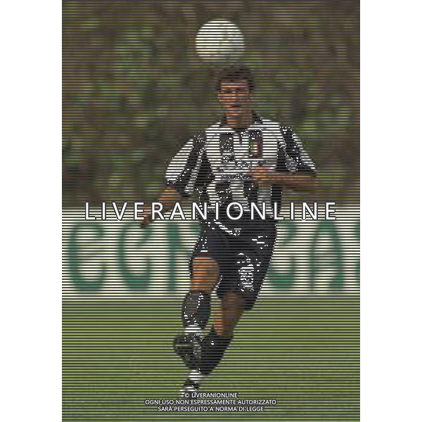 1996-1997 RITIRO ESTIVO PRECAMPIONATO JUVENTUS CALCIO IN VAL D\'AOSTA NELLA FOTO CIRO FERRARA AG ALDO LIVERANI SAS