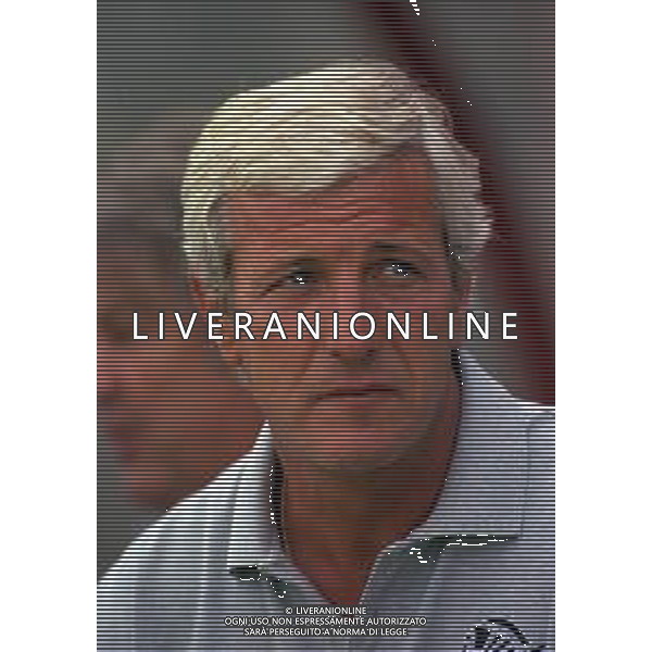 1996-1997 RITIRO ESTIVO PRECAMPIONATO JUVENTUS CALCIO IN VAL D\'AOSTA NELLA FOTO MARCELLO LIPPI AG ALDO LIVERANI SAS