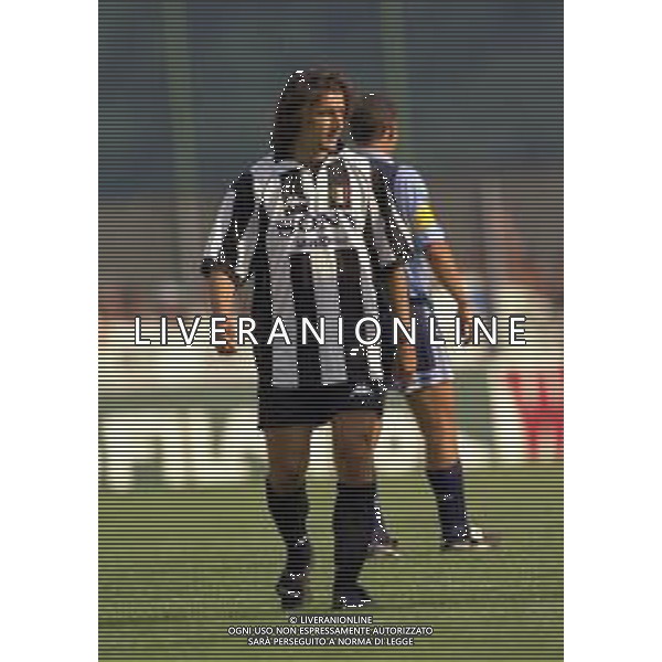 1996-1997 RITIRO ESTIVO PRECAMPIONATO JUVENTUS CALCIO IN VAL D\'AOSTA NELLA FOTO MICHELE PADOVANO AG ALDO LIVERANI SAS