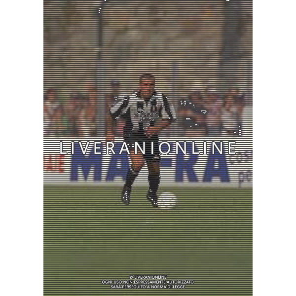 1996-1997 RITIRO ESTIVO PRECAMPIONATO JUVENTUS CALCIO IN VAL D\'AOSTA NELLA FOTO PAOLO MONTERO AG ALDO LIVERANI SAS