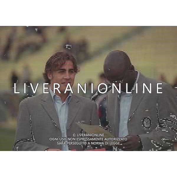 14-04-1999 PARMA- FINALE ANDATA COPPA ITALIA PARMA FIORENTINA 1-1 NELLA FOTO FABIO CANNAVARO E GIANCARLO ANTOGNONI AG ALDO LIVERANI SAS