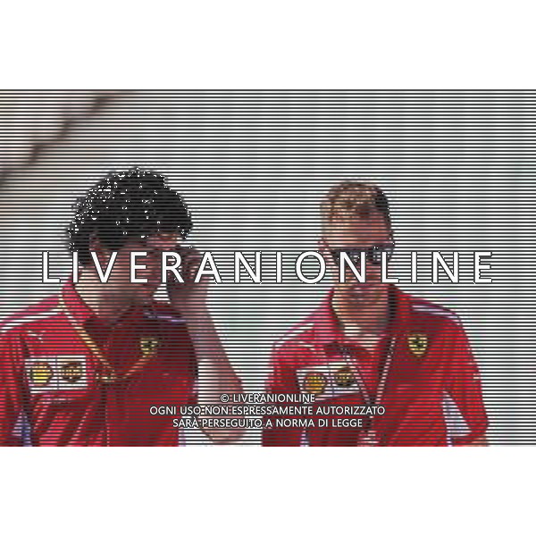Sebastian Vettel (GER) Ferrari walks the circuit with the team. 19.07.2018. Formula 1 World Championship, Rd 11, German Grand Prix, Hockenheim, Germany, Preparation Day. / AGENZIA ALDO LIVERANI SAS - ITALY ONLY EDITORIAL USE ONLY - - F1 GP GERMANIA Hockenheim, Preparation Day 19.07.2018.