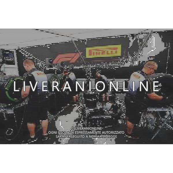 Pirelli tyre engineers. 19.07.2018. Formula 1 World Championship, Rd 11, German Grand Prix, Hockenheim, Germany, Preparation Day. / AGENZIA ALDO LIVERANI SAS - ITALY ONLY EDITORIAL USE ONLY - - F1 GP GERMANIA Hockenheim, Preparation Day 19.07.2018.