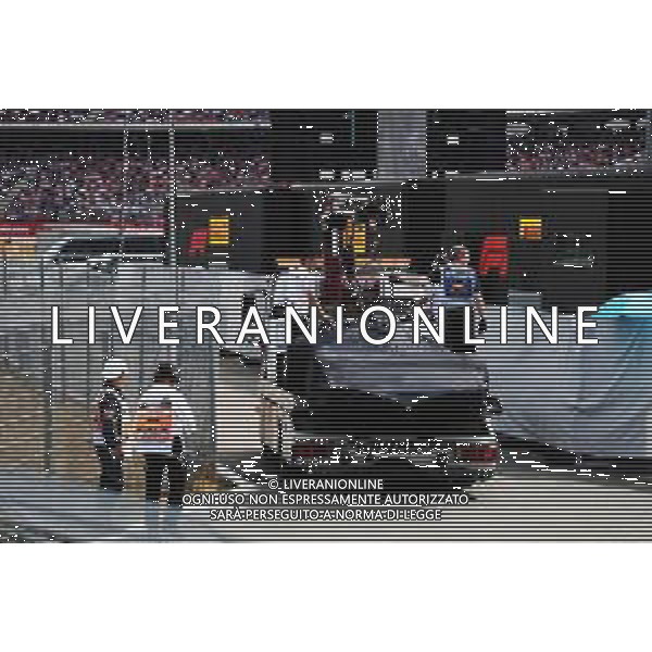 The Mercedes AMG F1 W09 of Lewis Hamilton (GBR) is recovered back to the pits on the back of a truck after he stopped in qualifying. 21.07.2018. Formula 1 World Championship, Rd 11, German Grand Prix, Hockenheim, Germany, Qualifying Day. / AGENZIA ALDO LIVERANI SAS - ITALY ONLY EDITORIAL USE ONLY - F1 GP GERMANIA PROVE UFFICIALI QUALIFICHE 21.07.2018